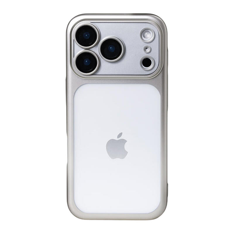 Frosted Electroplating Translucent Phone Case - Silver