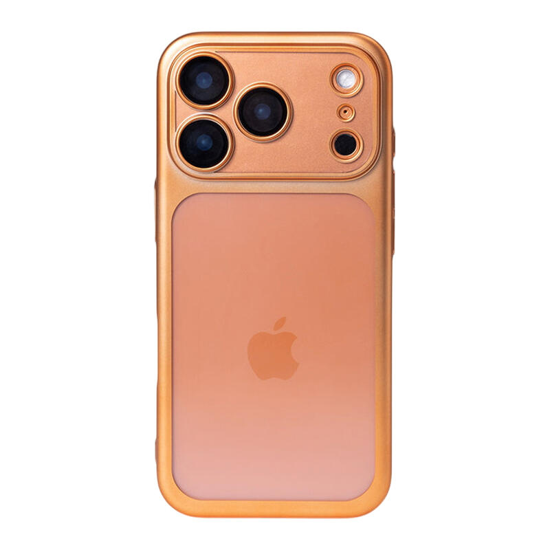 Frosted Electroplating Translucent Phone Case - Orange
