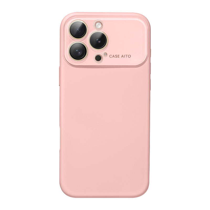 Large Window Liquid Silicone Phone Case - Pink