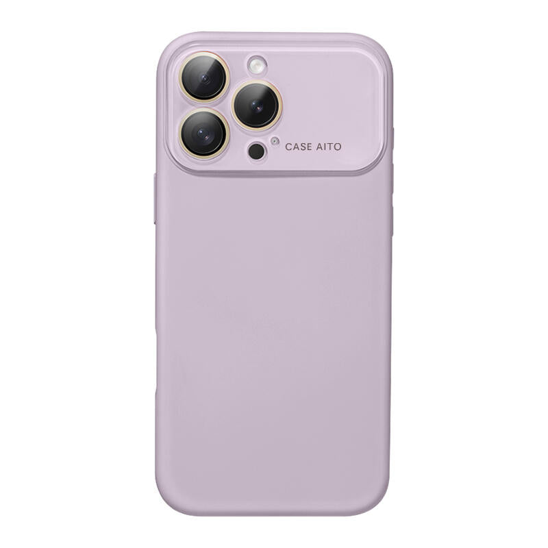 Large Window Liquid Silicone Phone Case - Purple