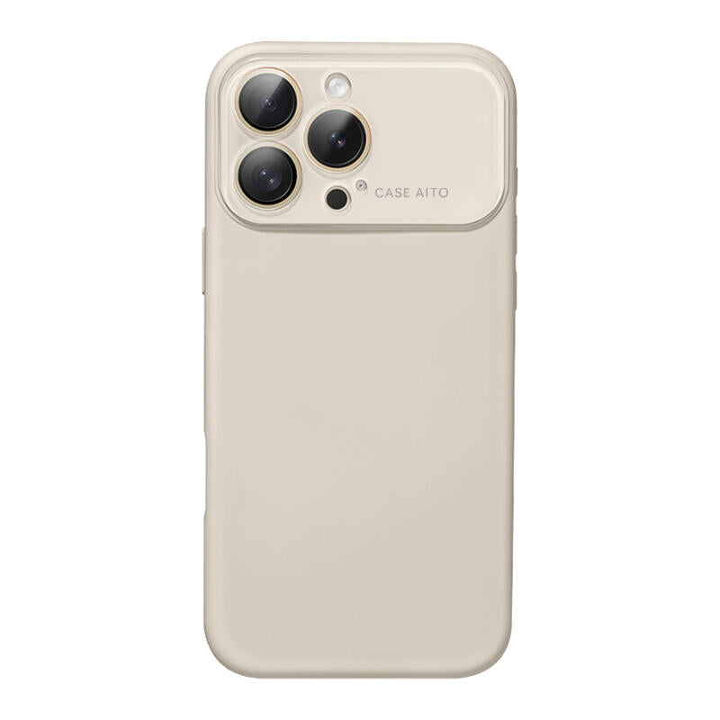 Large Window Liquid Silicone Phone Case - White
