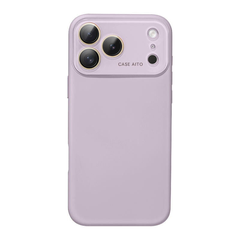 Large Window Liquid Silicone Phone Case - Purple