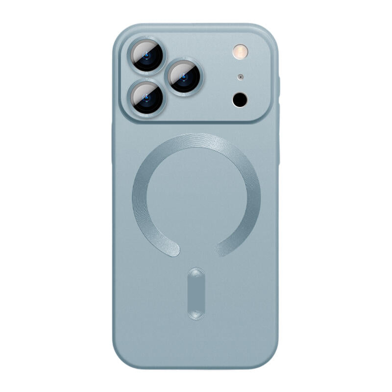 Lens Film CD MagSafe Phone Case - Light Blue