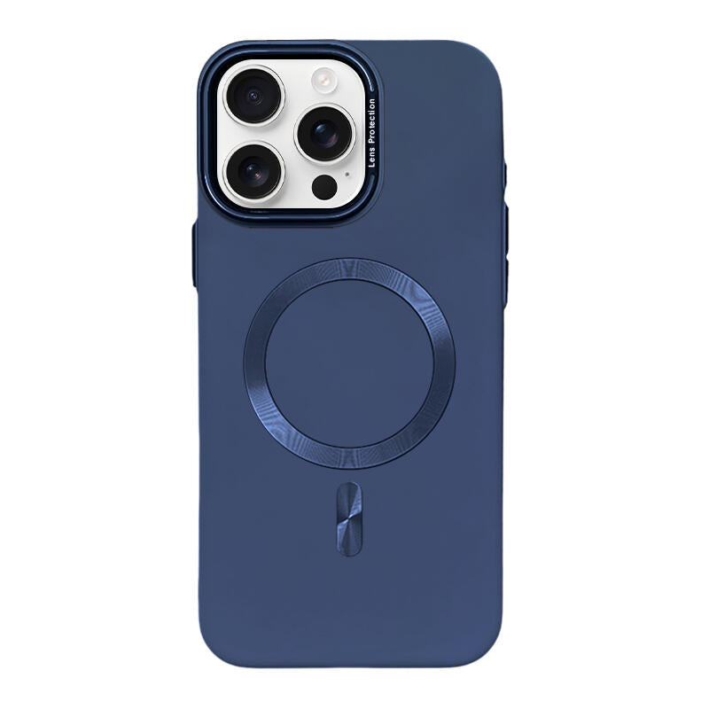 Lens Protection Matte MagSafe Phone Case - Navy Blue
