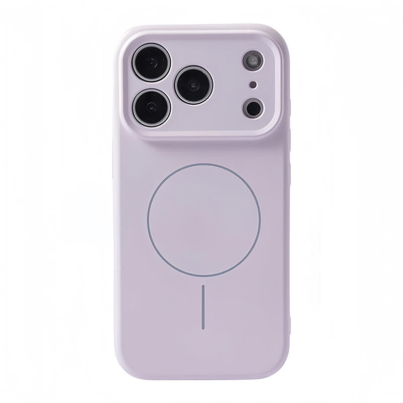 Liquid Silicone MagSafe Phone Case - Morandi Purple