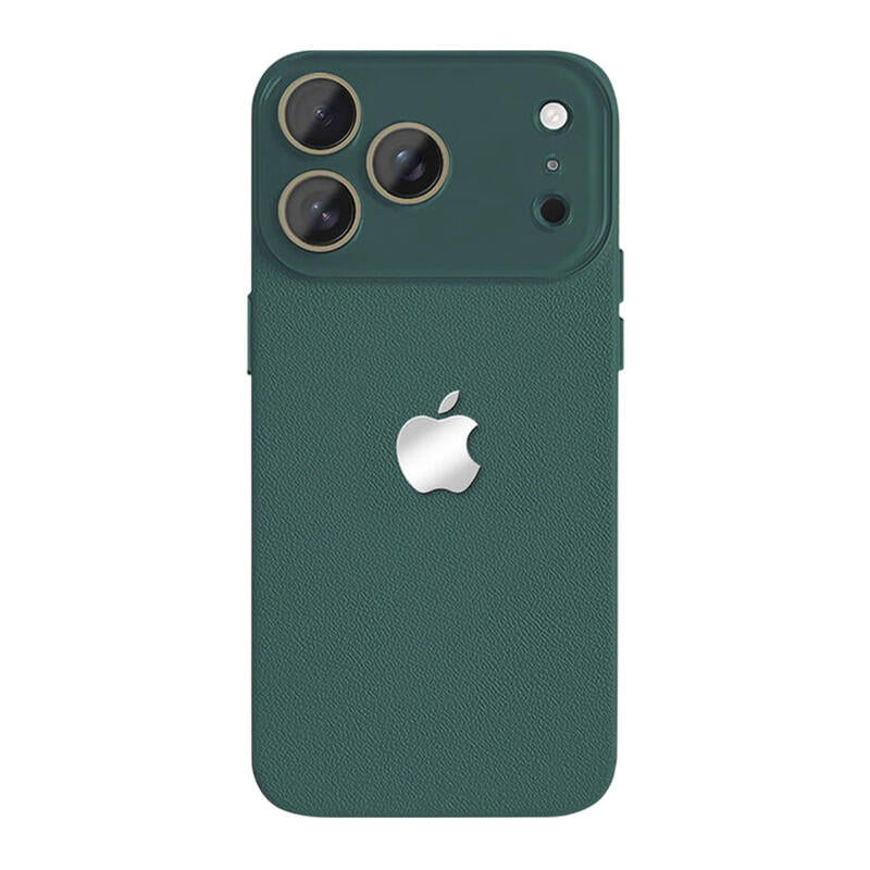 Lychee Texture Leather Phone Case - Green