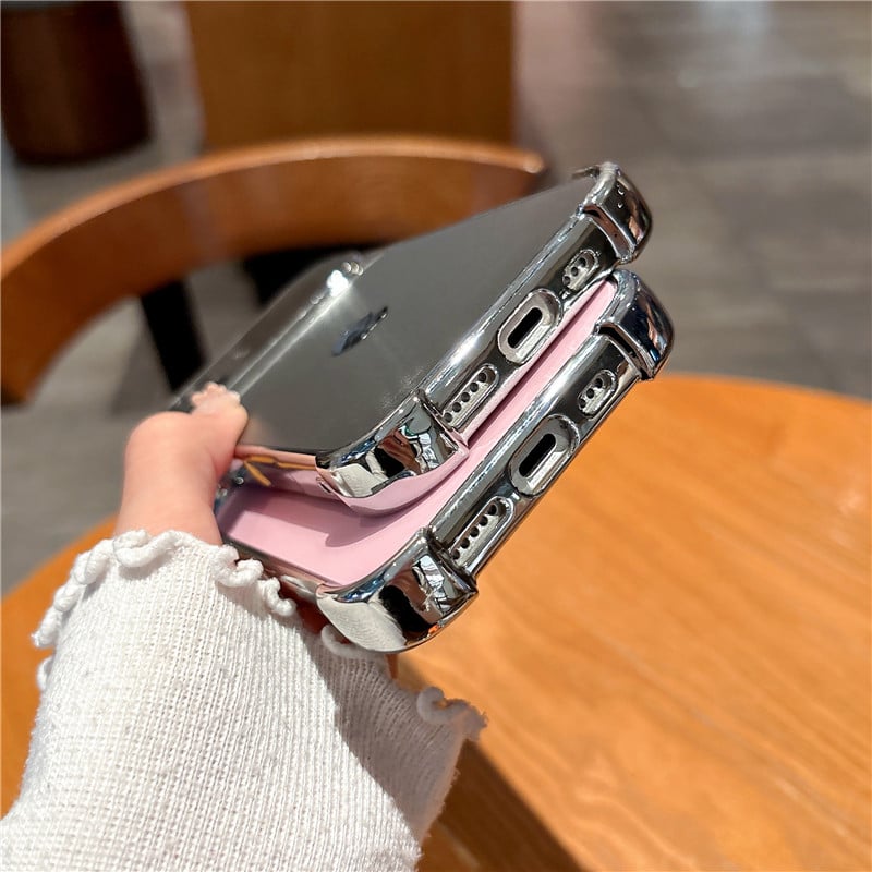 Aurora Plated Full-Cover Case - Minimalist and premium aurora-style case for iPhone 17 Pro Max, also compatible with iPhone 16, 15, and 14 — stylish, creative