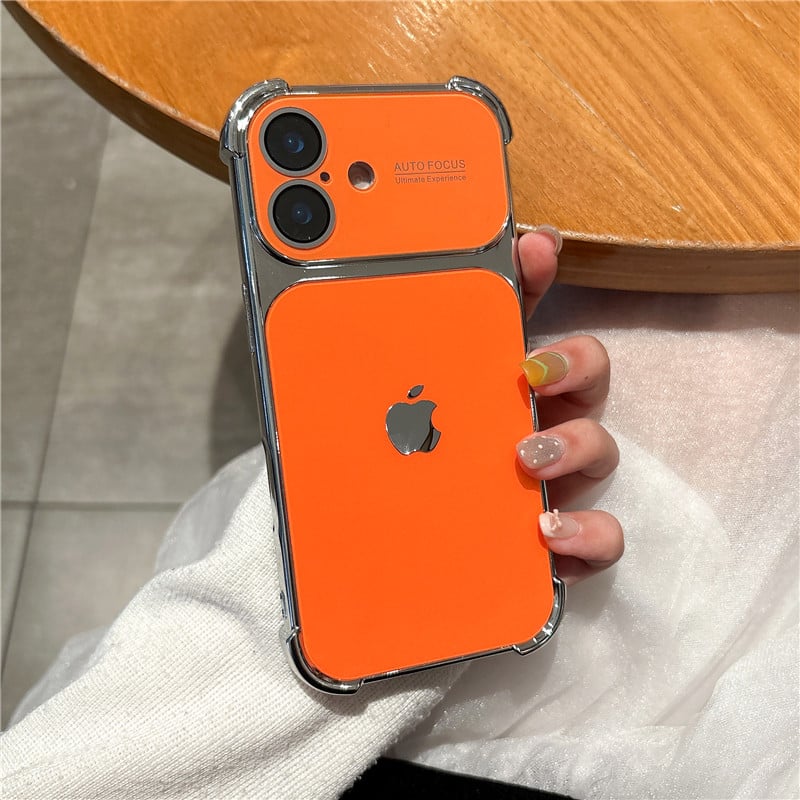 Aurora Plated Full-Cover Case - Minimalist and premium aurora-style case for iPhone 17 Pro Max, also compatible with iPhone 16, 15, and 14 — stylish, creative
