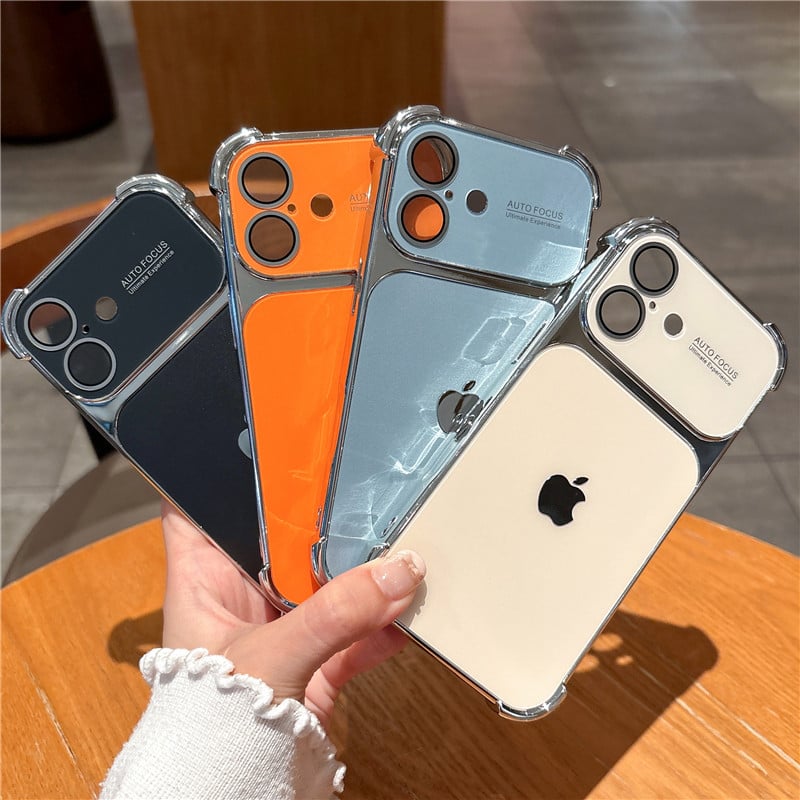 Aurora Plated Full-Cover Case - Minimalist and premium aurora-style case for iPhone 17 Pro Max, also compatible with iPhone 16, 15, and 14 — stylish, creative