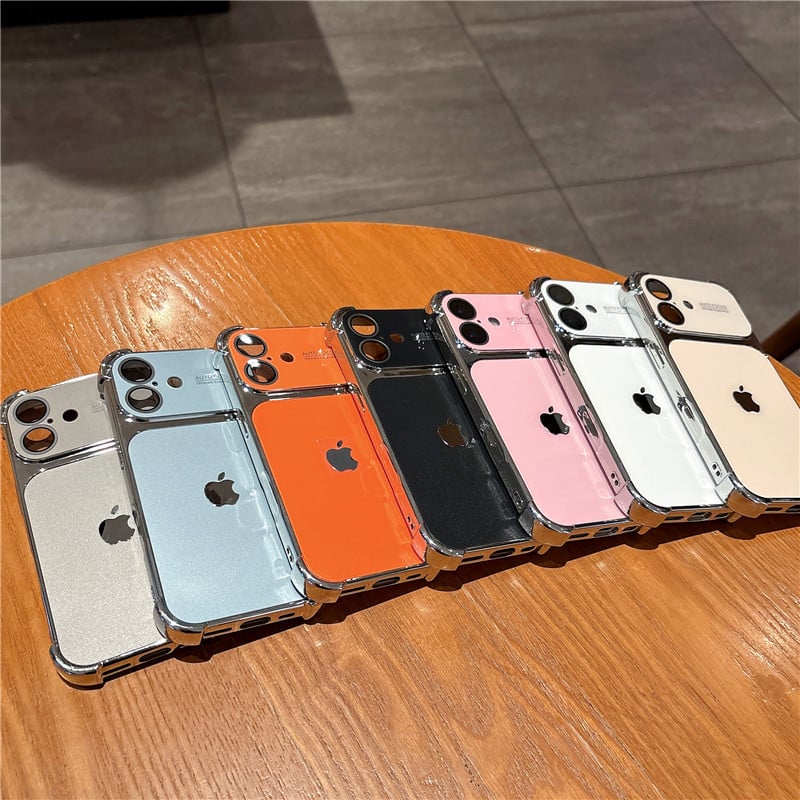 Aurora Plated Full-Cover Case - Minimalist and premium aurora-style case for iPhone 17 Pro Max, also compatible with iPhone 16, 15, and 14 — stylish, creative