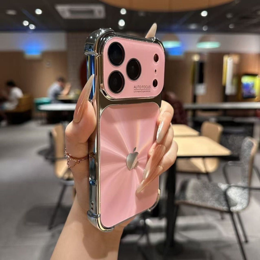 Aurora Plated Full-Cover Case - Minimalist and premium aurora-style case for iPhone 17 Pro Max, also compatible with iPhone 16, 15, and 14 — stylish, creative