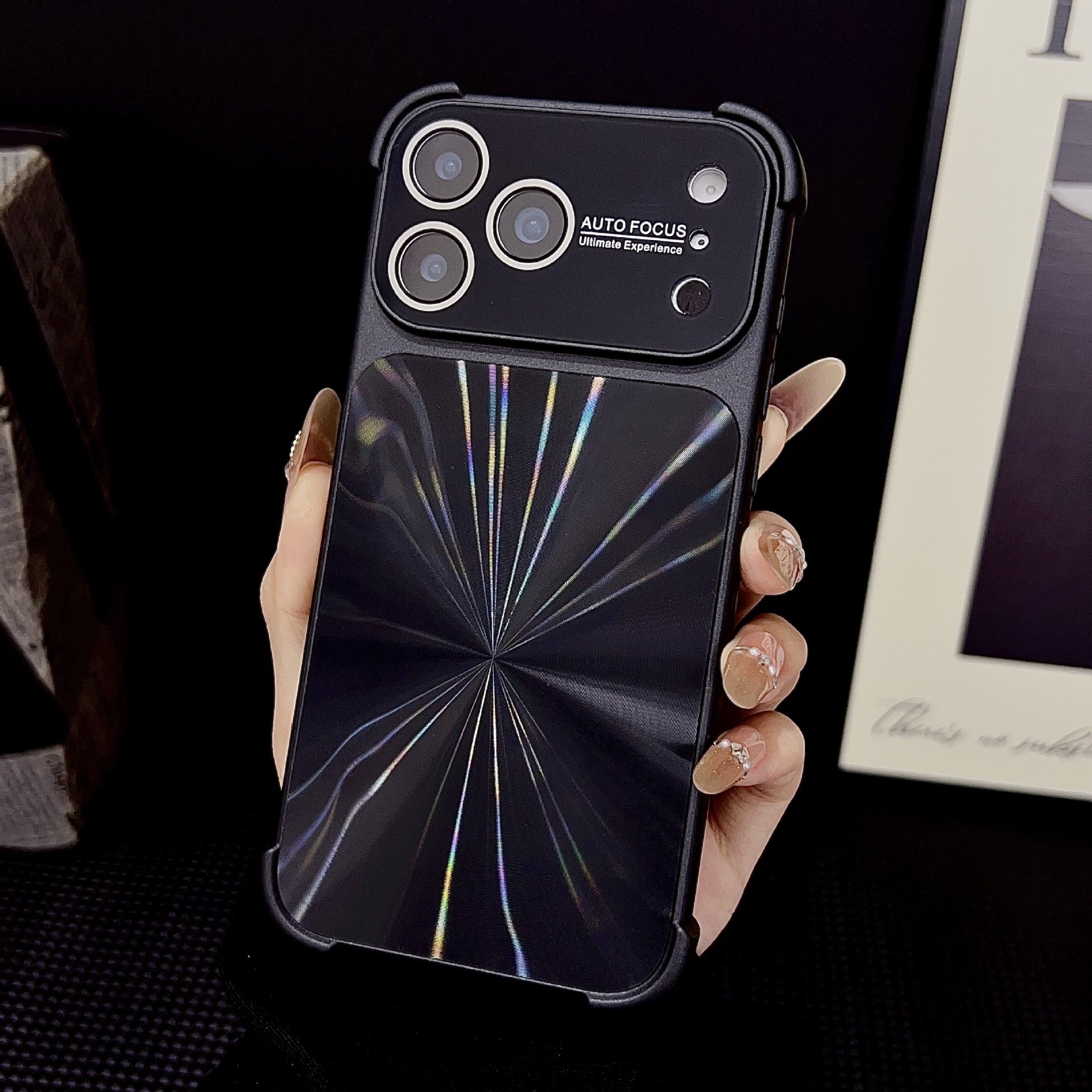 Minimalist and premium aurora-style case for iPhone 17 Pro Max, also compatible with iPhone 16, 15, and 14 — stylish, creative