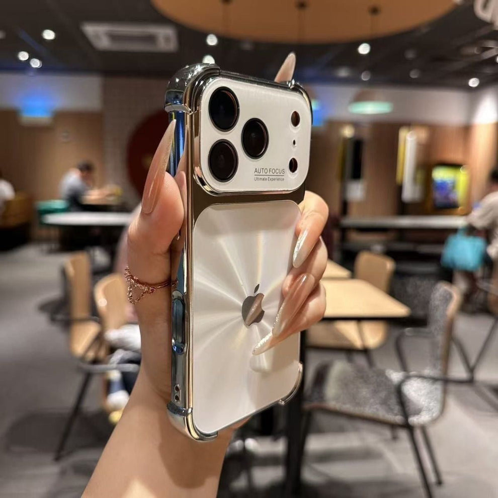 Aurora Plated Full-Cover Case - Minimalist and premium aurora-style case for iPhone 17 Pro Max, also compatible with iPhone 16, 15, and 14 — stylish, creative