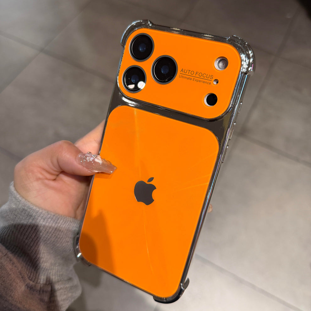 Aurora Plated Full-Cover Case - Minimalist and premium aurora-style case for iPhone 17 Pro Max, also compatible with iPhone 16, 15, and 14 — stylish, creative
