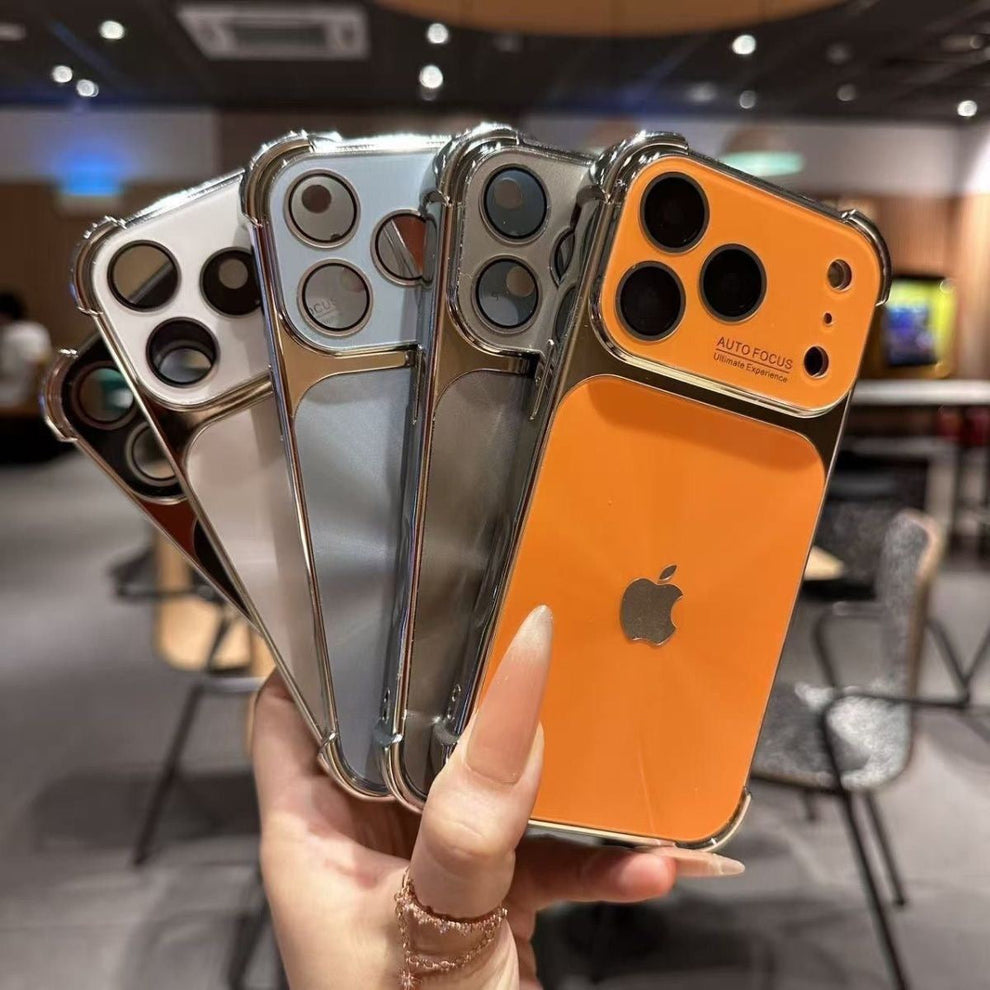 Aurora Plated Full-Cover Case - Minimalist and premium aurora-style case for iPhone 17 Pro Max, also compatible with iPhone 16, 15, and 14 — stylish, creative