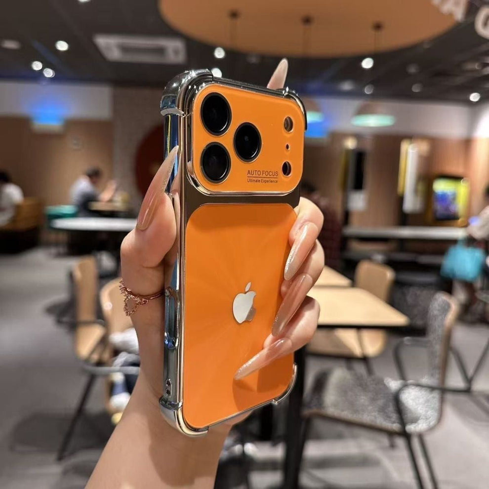 Aurora Plated Full-Cover Case - Minimalist and premium aurora-style case for iPhone 17 Pro Max, also compatible with iPhone 16, 15, and 14 — stylish, creative