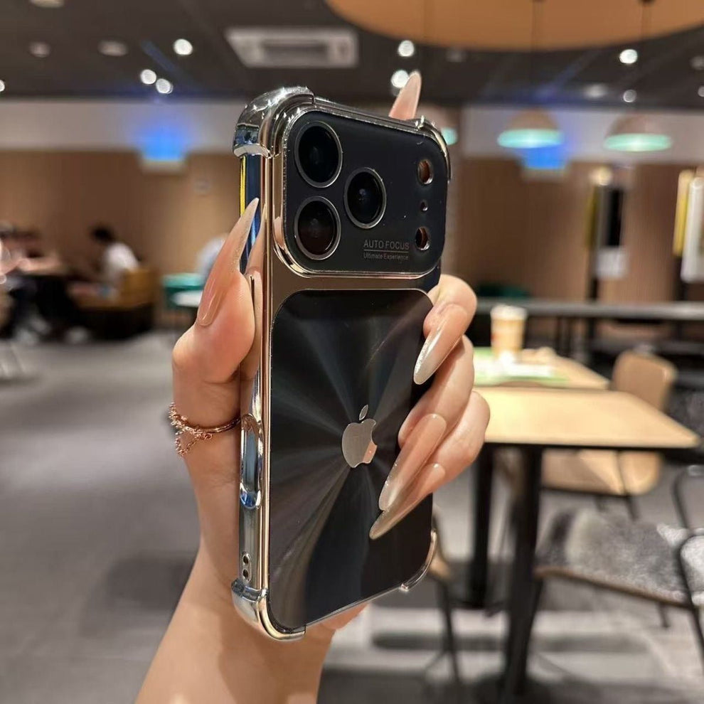 Aurora Plated Full-Cover Case - Minimalist and premium aurora-style case for iPhone 17 Pro Max, also compatible with iPhone 16, 15, and 14 — stylish, creative
