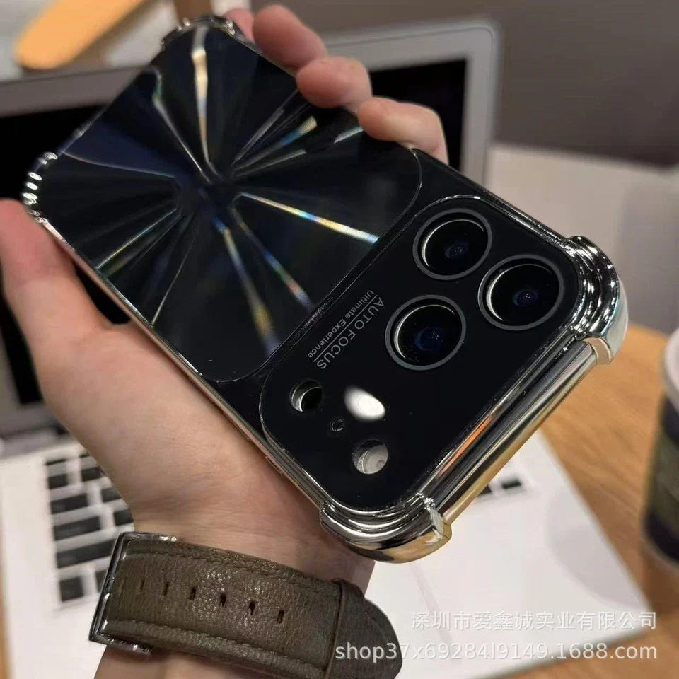 Aurora Plated Full-Cover Case - Minimalist and premium aurora-style case for iPhone 17 Pro Max, also compatible with iPhone 16, 15, and 14 — stylish, creative