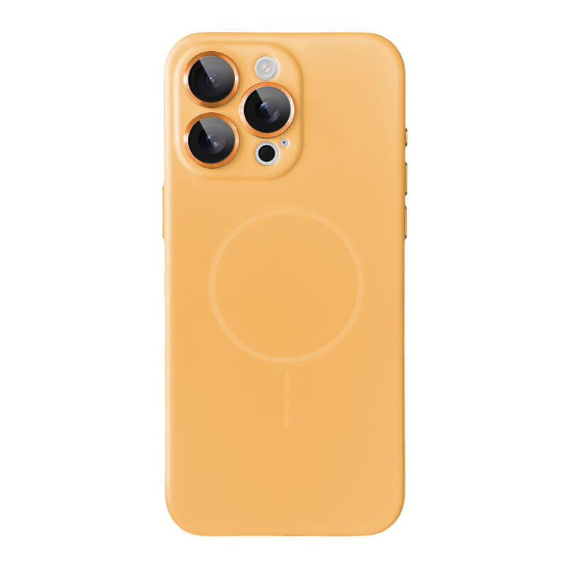 Simple Liquid Silicone MagSafe Phone Case - Orange