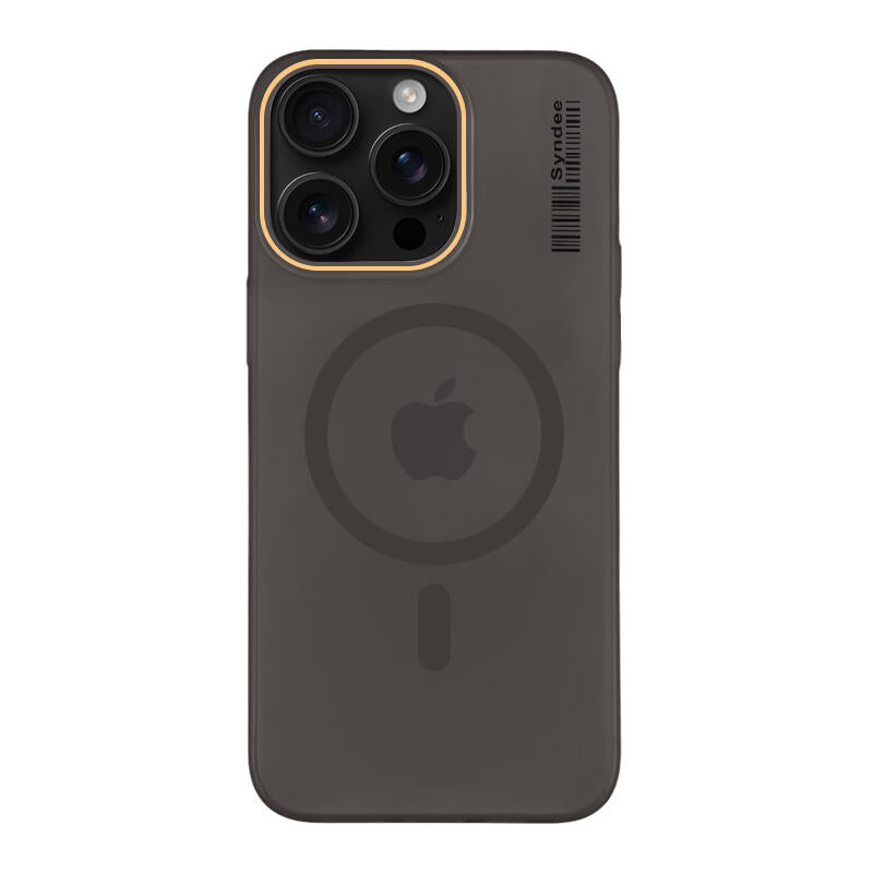 Soft Sand Translucent MagSafe Phone Case - Black